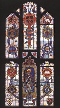 St Winifred window Shrewsbury Abbey